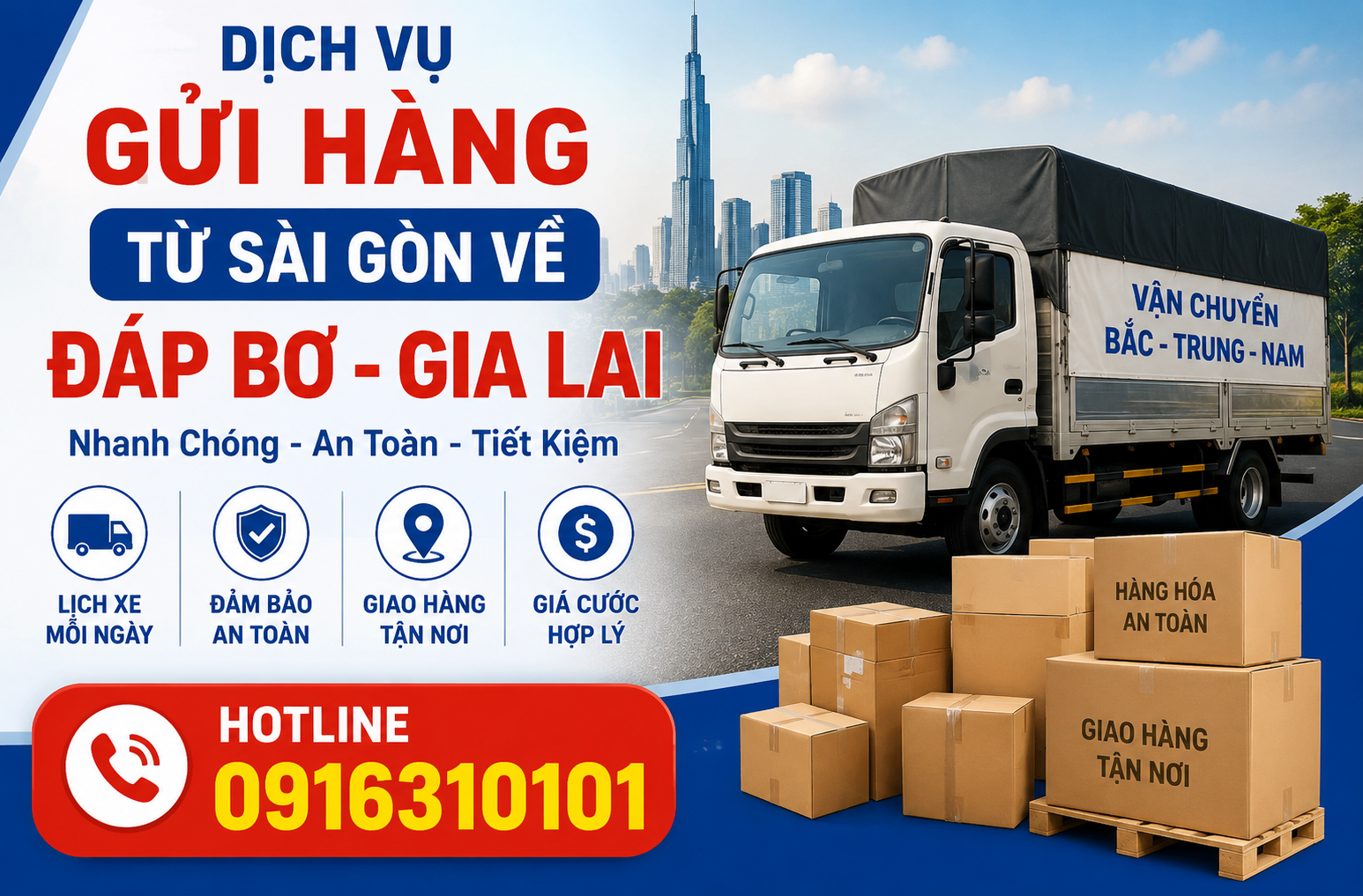 vận chuyển hàng từ sài gòn đi đak bơ